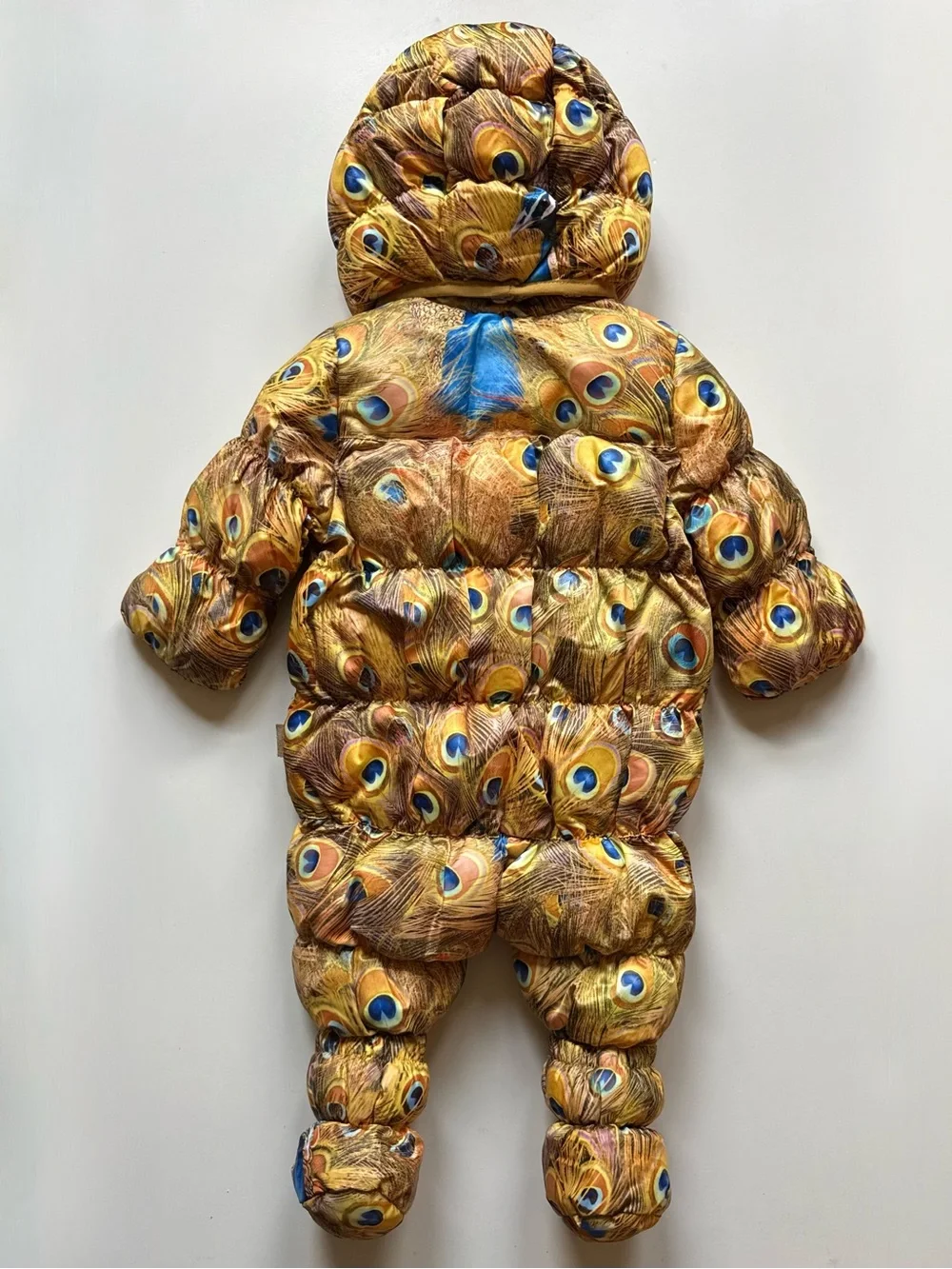 Molo Baby Unisex Hebe Snowsuit, Golden Peacock - Size 6M